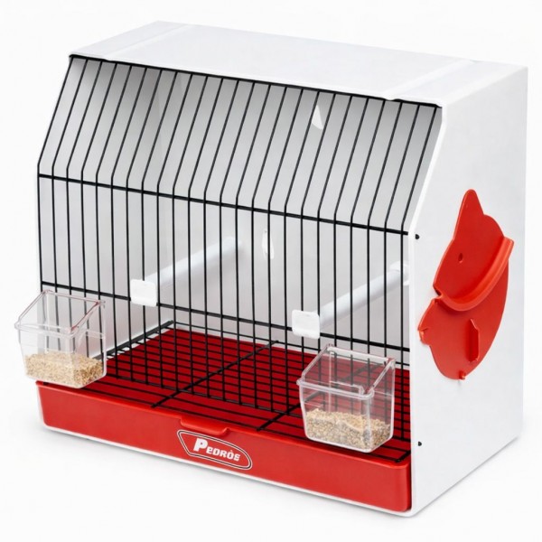 Jaula concurso Pedros frontal negro sin puerta Breeding cages and exhibition