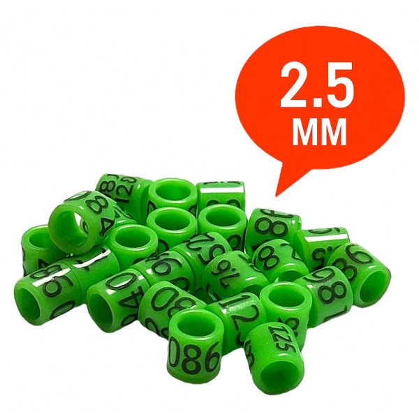 Exóticos / Anillas Grabadas con año y numeradas de carbono 2,5mm