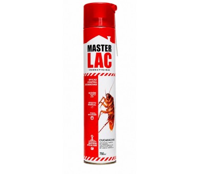 MASTERLAC - Cucarachas - Insecticida Contra Todo Tipo de Insectos Rastreros - Hormigas, Arañas, Pulgas, Chinches - Acción Larvicida - 1 Año de Duración Con Una Sola Aplicación - Efecto Barrera