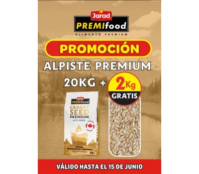 Alpiste Canadá Premium Premifood Jarad (20kg + 2 kg)