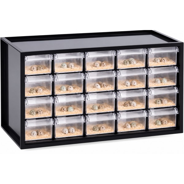 Organizador de puestas para aves con 20 cajones Nidos y accesorios para el nido