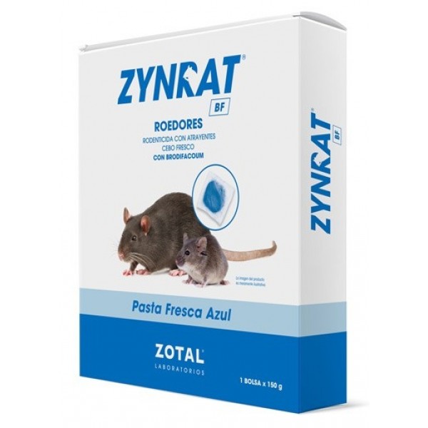 Zotal | Zynrat® BF Pasta Fresca | (2 Bolsas de 150 gr) | Veneno para Ratones | Matarratas Potente y eficaz | Uso domestico