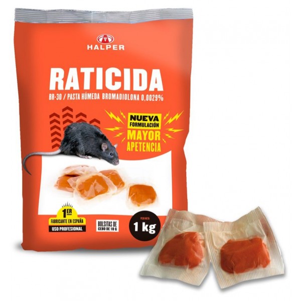 BR-30 Raticida en Cebo Fresco con Bromadiolona Parásitos externos / Insecticidas / Plagas