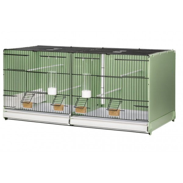 Jaula de Cria 90cm 2GR Portofino Verde Desmontable Art. 421 Breeding cages and exhibition