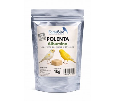 Polenta con Albumina Fortebird para aves 1 kg