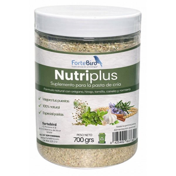 Nutriplus | Suplemento para la pasta de cría Cría y celo