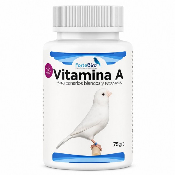 Vitamina A de Fortebird 75 grs | Para Canarios blancos y recesivos Complejos vitaminicos 