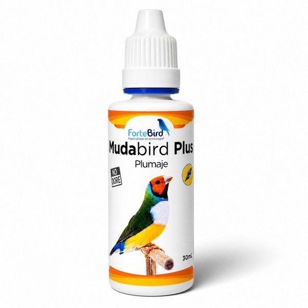 Mudabird Plus – Complemento líquido para la muda y el plumaje de aves ornamentales Muda/Plumaje