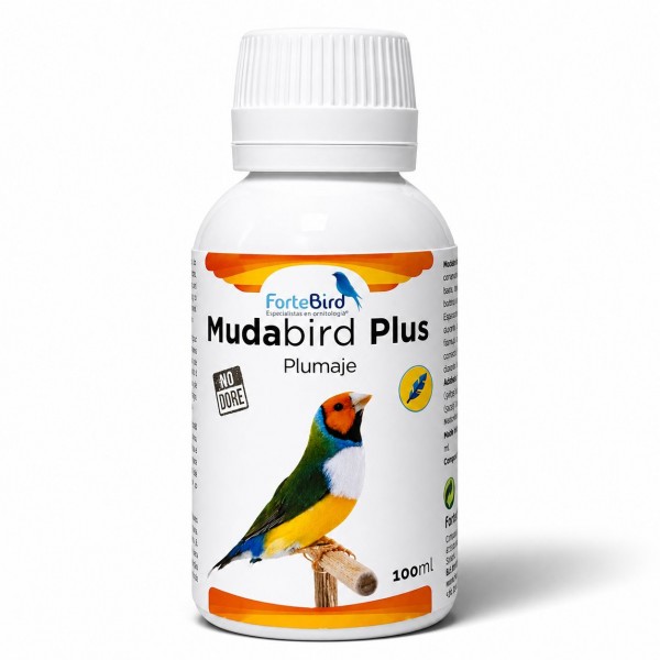Mudabird Plus – Complemento líquido para la muda y el plumaje de aves ornamentales Muda/Plumaje