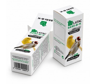 Latac Seri-B+K 20ml (fórmula enriquecida con vitamina K para la cría y situaciones de estrés)