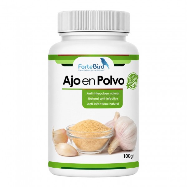 Ajo en Polvo 100% | Antiinfeccioso para aves Antiinfecciosos