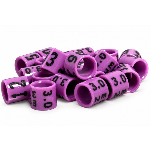 Canarios / Anillas carbono Grabadas con año y numeradas 3mm