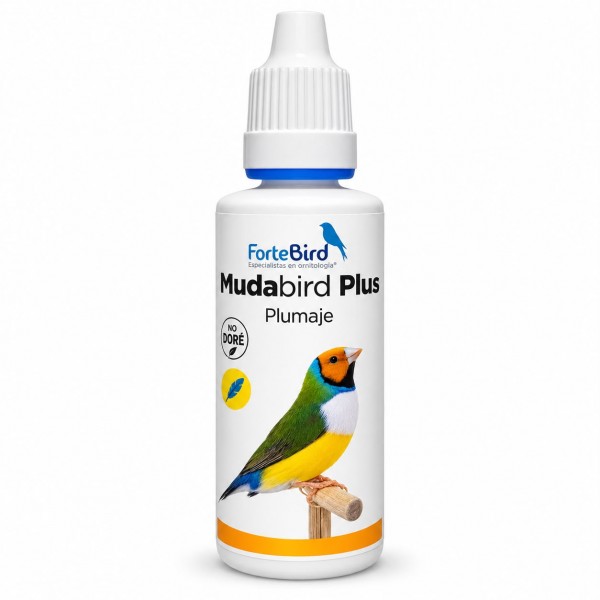 Mudabird Plus – Complemento líquido para la muda y el plumaje de aves ornamentales Muda/Plumaje