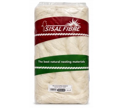 Sisal Fibre Pelo de Cabra Blanco Natural para Nidos de Aves 500 g