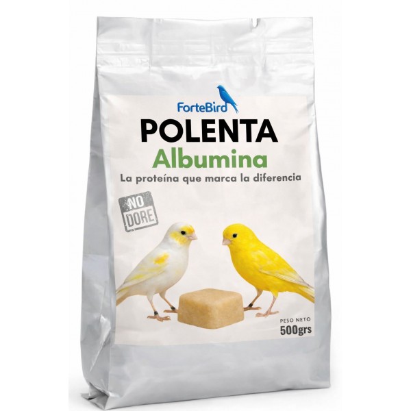 Polenta con Albumina Fortebird para aves 500 grs Complementos proteicos