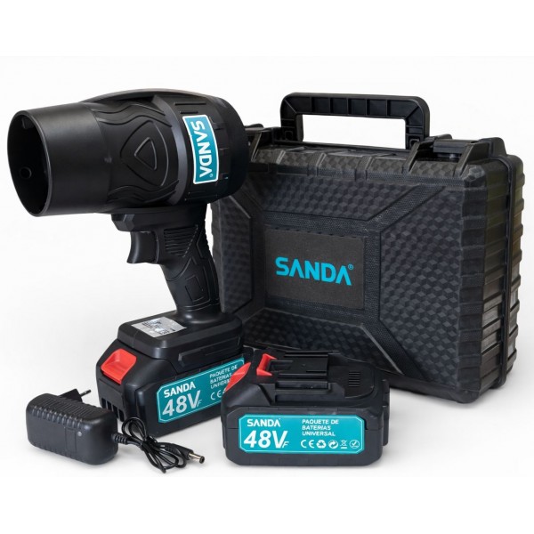 Soplador Turbo Industrial Sanda SD-5938 con Batería 48V Accesorios para aviarios 
