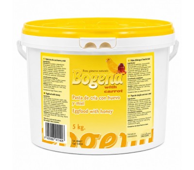 Bogena pasta de cría huevo, miel y zanahoria