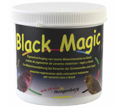 BLACK MAGIC 500 grs (para el refuerzo canarios negros, bronces, cobres y lizard)