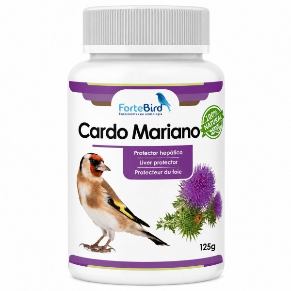Cardo Mariano en Polvo | Mejora Hepática y Digestiva para Canarios y Jilgueros