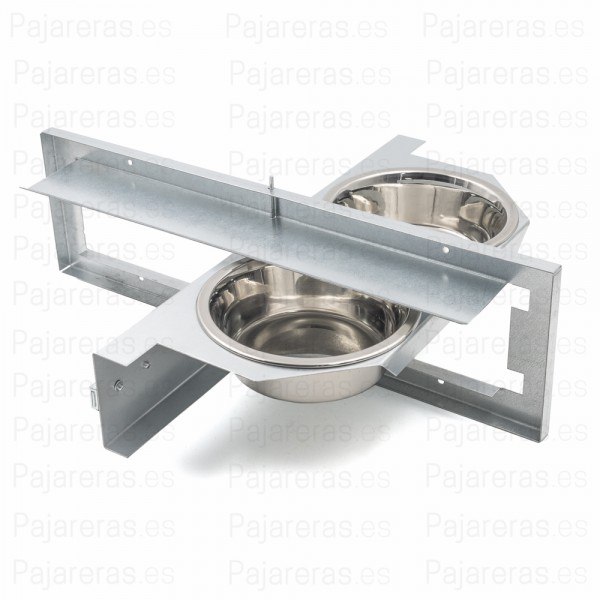 Comedero Giratorio 2 platos para aves Comedero Giratorio 2 platos para aves