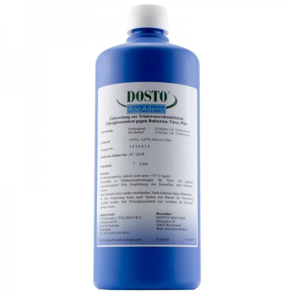 Tollisan Dosto Ropadeno 1 litro (Desinfeccion del agua) Acidificantes/Bactericida