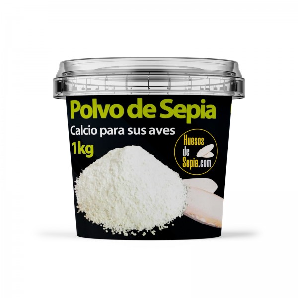Polvo de Sepia 1kg / StrongCages Grit y cales Polvo de Sepia 1kg / StrongCages Grit y cales