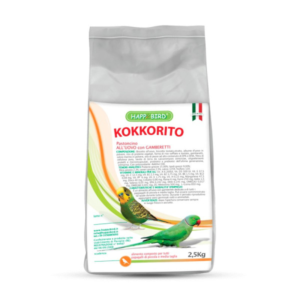 Kokkorito 2,5 kg / Loros pequeños y medianos Food for parrots