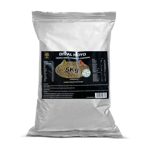 Pienso Único Canarios Dival Hoyo 5 kg + 1 kg gratis Comida para canarios