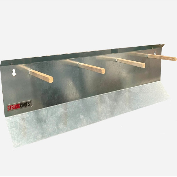 Soporte posadero metálico para cuatro palos Palos reposa aves Soporte posadero metálico para cuatro palos Palos reposa aves