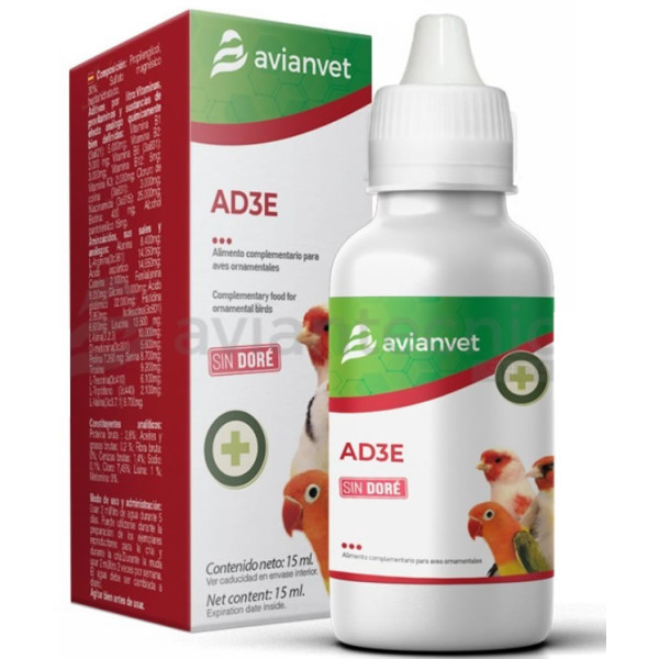 AD3E SIN DORÉ Avianvet 15ml AvianVet AD3E SIN DORÉ Avianvet 15ml AvianVet