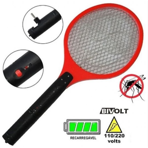 Raqueta recargable para mosquitos insectos Eléctrica Accesorios para aviarios 