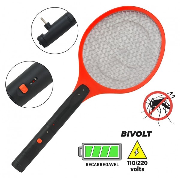 Raqueta mata mosquitos Eléctricaa Accesorios para aviarios  Raqueta mata mosquitos Eléctrica Accesorios para aviarios