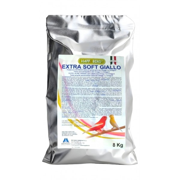 Pasta Extra Soft Giallo HAPPY BIRD (Pasta amarilla mórbida con semillas) Pastas Mórbida