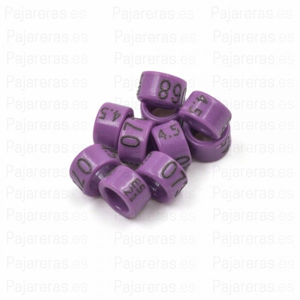 Agapornis / Anillas Grabadas con año y numeradas de carbono 4,5mm Agapornis / Anillas Grabadas con año y numeradas de carbono 4,5mm