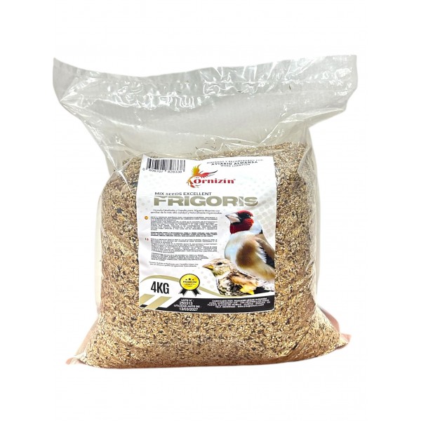 Mezcla premium para Jilgueros FRIGORIS 4 Kg Food for goldfinches and wild birds Mezcla premium para Jilgueros FRIGORIS 4 Kg Food for goldfinches and wild birds