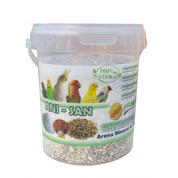 Ani-San - Arena extra blanca aromatizada con anís 1kg Grit y cales Ani-San - Arena extra blanca aromatizada con anís 1kg Grit y cales