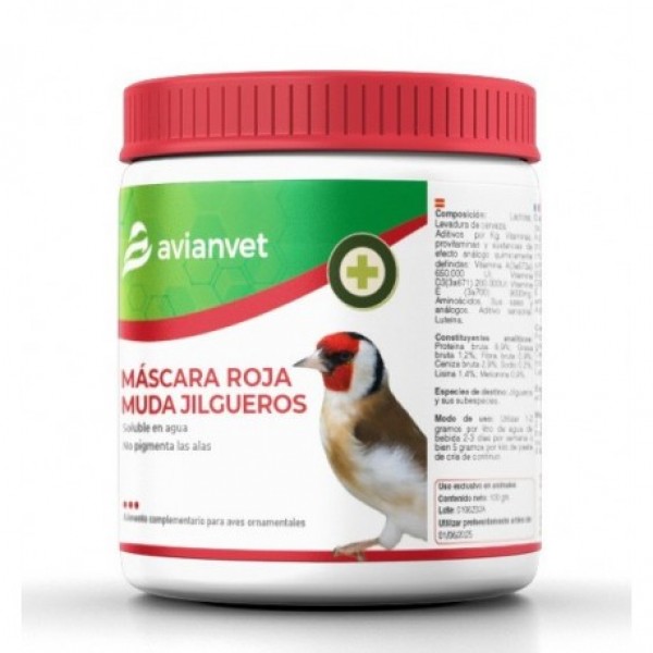 Máscara Roja Muda Jilgueros avianvet 100 gr AvianVet