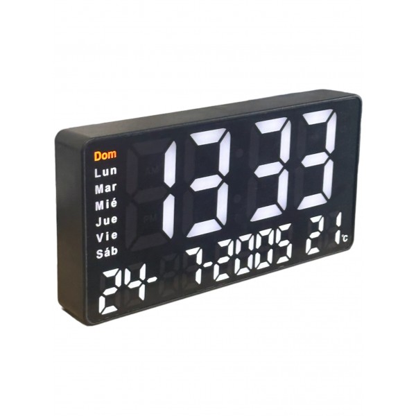 Reloj Digital de pared para Aviario con calendario, temperatura y alarma. SD-4127 Accesorios para aviarios 