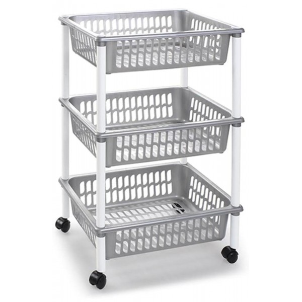Carrito de almacenamiento aviario de 3 alturas Accesorios para aviarios Carrito de almacenamiento aviario de 3 alturas Accesorios para aviarios