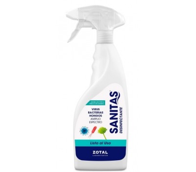 Desinfectante Zotal Sanitas 750 ml (Efectivo contra Virus, Bacterias y Hongos)