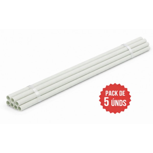 Palo Caña Plastico 12 mm x 1 metro (Pack 5 unds) Accesorios para aviarios 