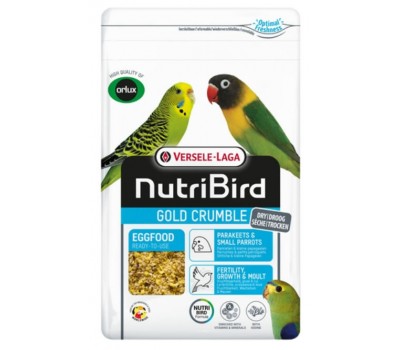 NutriBird Gold Pasta de cria Seca para periquitos y loros pequeños 1Kg