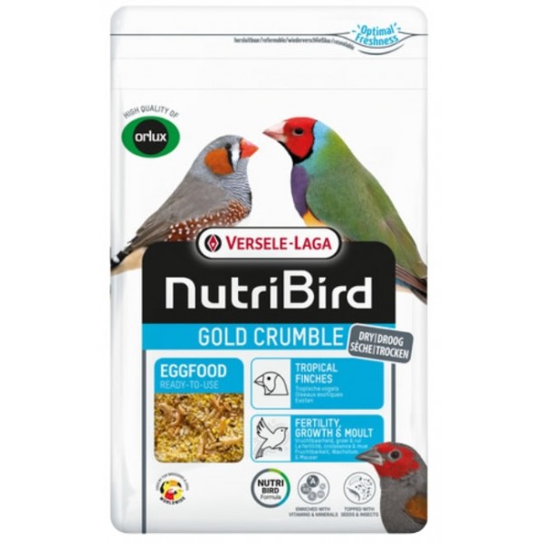 NutriBird Gold Pasta Seca Tropicales 1Kg Pastas Semisecas
