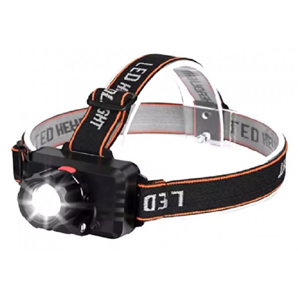 Linterna Frontal con Zoom Ajustable – Recargable LED T6 | 1800 mAh