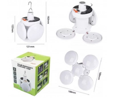 Luz LED Plegable para Exteriores – Recargable por USB y Solar | 5 Modos de Iluminación