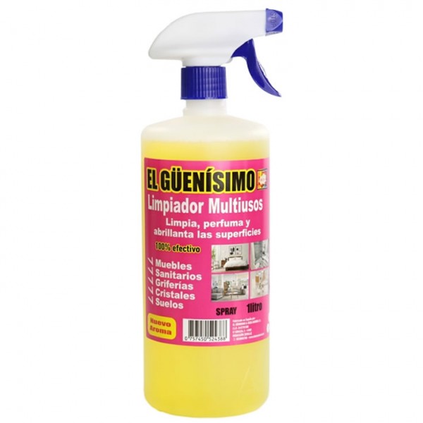 Deisa Natural – Limpiador Multiusos "El Güenísimo" | Spray 1L | Ingredientes Naturales | Hogar Limpio y Saludable Bazar