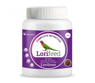 Lorifeed – Pasta Semisólida Premium para Loris y Loritos 1,4 kg