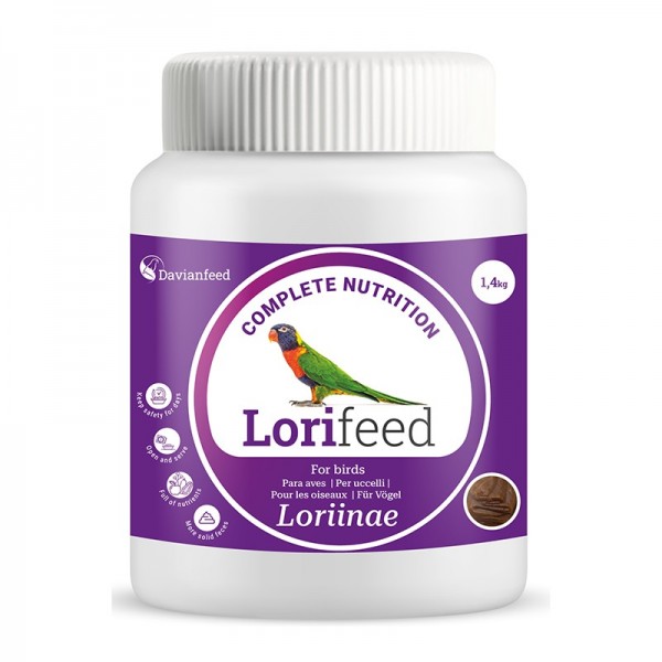 Lorifeed – Pasta Semisólida Premium para Loris y Loritos 1,4 kg Comida para loris Lorifeed – Pasta Semisólida Premium para Loris y Loritos 1,4 kg Comida para loris