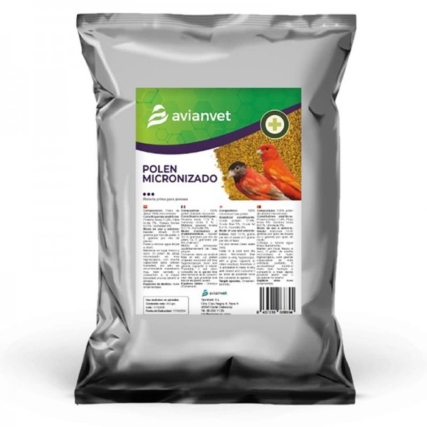 Polen de Abeja 100% Micronizado Avianvet – Suplemento Natural para Aves Ornamentales AvianVet