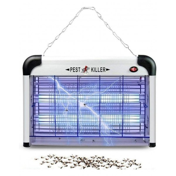 Exterminador eléctrico de insectos 20W/repelente de plagas para interiores, lámpara UV de 2800 voltios, moscas voladoras, insectos, mosquitos, moscas, repelentes, trampas, eliminador, atrapador Accesorios para aviarios Exterminador eléctrico de insectos 20W/repelente de plagas para interiores, lámpara UV de 2800 voltios, moscas voladoras, insectos, mosquitos, moscas, repelentes, trampas, eliminador, atrapador Accesorios para aviarios